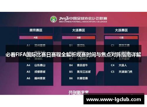 必看FIFA国际比赛日赛程全解析观赛时间与焦点对阵指南详解 必看FIFA国际比赛日赛程全解析观赛时间与焦点对阵指南详解